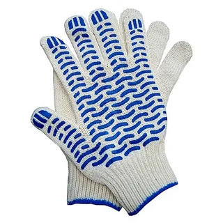 Перчатки х/б с ПВХ 6 нитей Волна 10 класс (400пар/уп), пар							